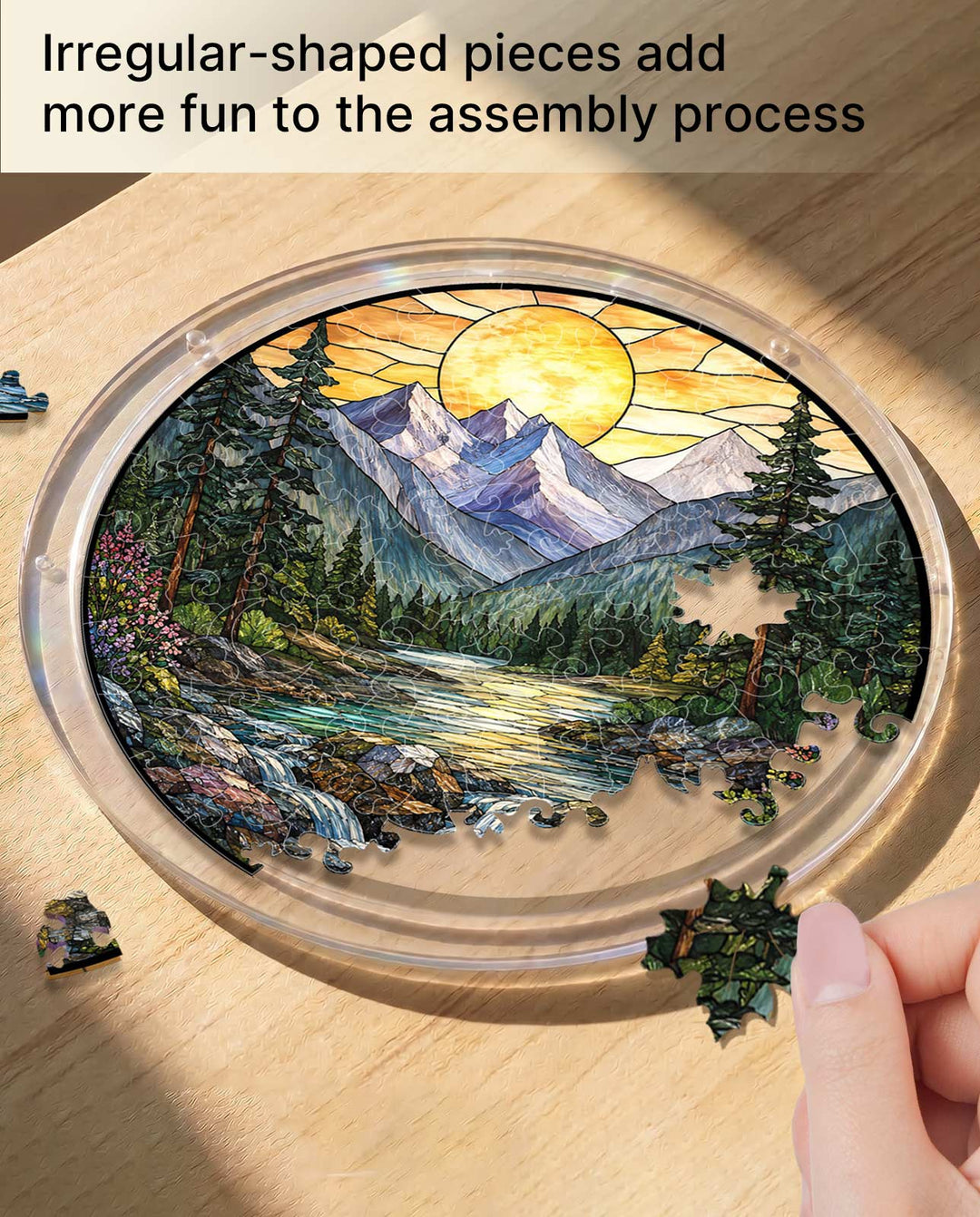 Acrylic Jigsaw Puzzle Suncatcher - Golden Valley