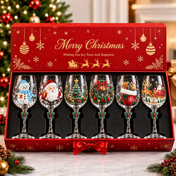 Christmas Festive Wine Glass Gift Set