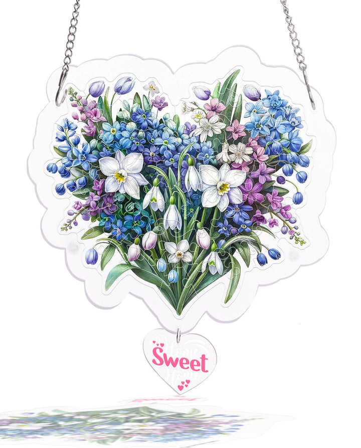 Acrylic Jigsaw Puzzle Suncatcher - Secret Words of Spring