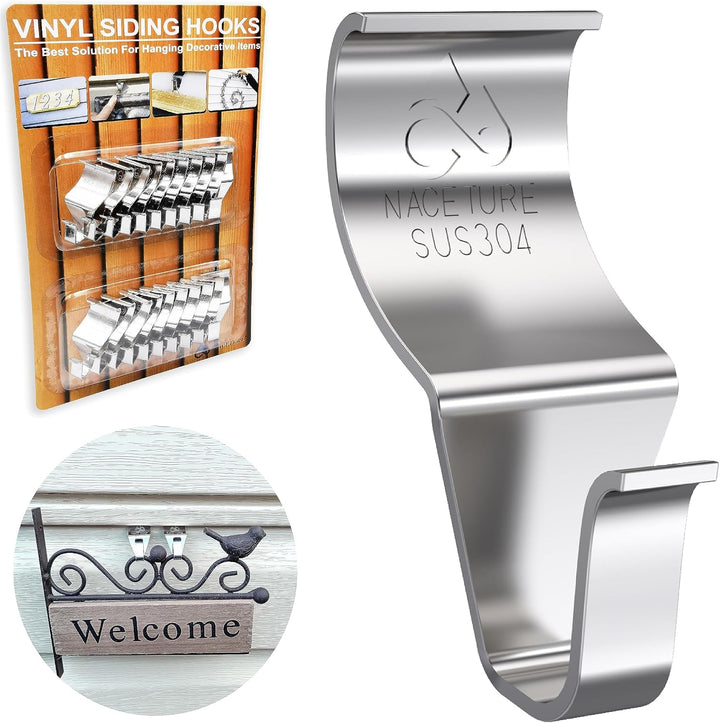 Vinyl Siding Hooks Hanger Siding Clip for Hanging, 20 Pack