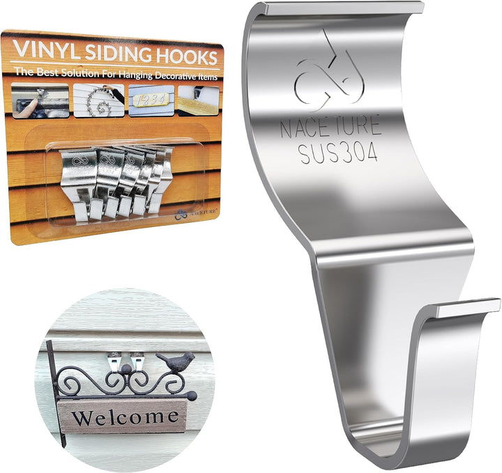 Vinyl Siding Hooks Hanger Siding Clip for Hanging, 20 Pack