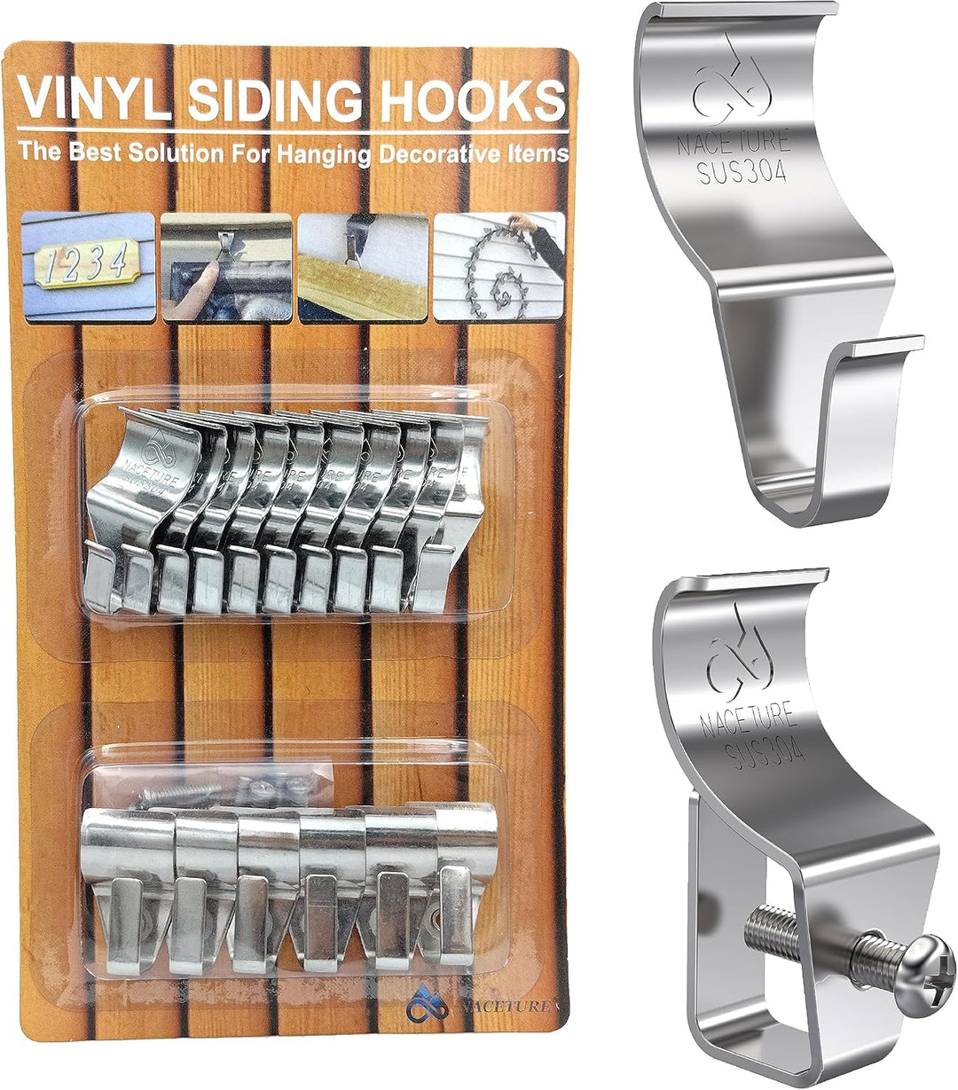 Vinyl Siding Hooks Hanger Siding Clip for Hanging, 20 Pack